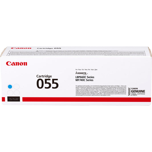 Canon 055C Cyan Standard Capacity Toner Cartridge 2.1k pages - 3015C002 - NWT FM SOLUTIONS - YOUR CATERING WHOLESALER