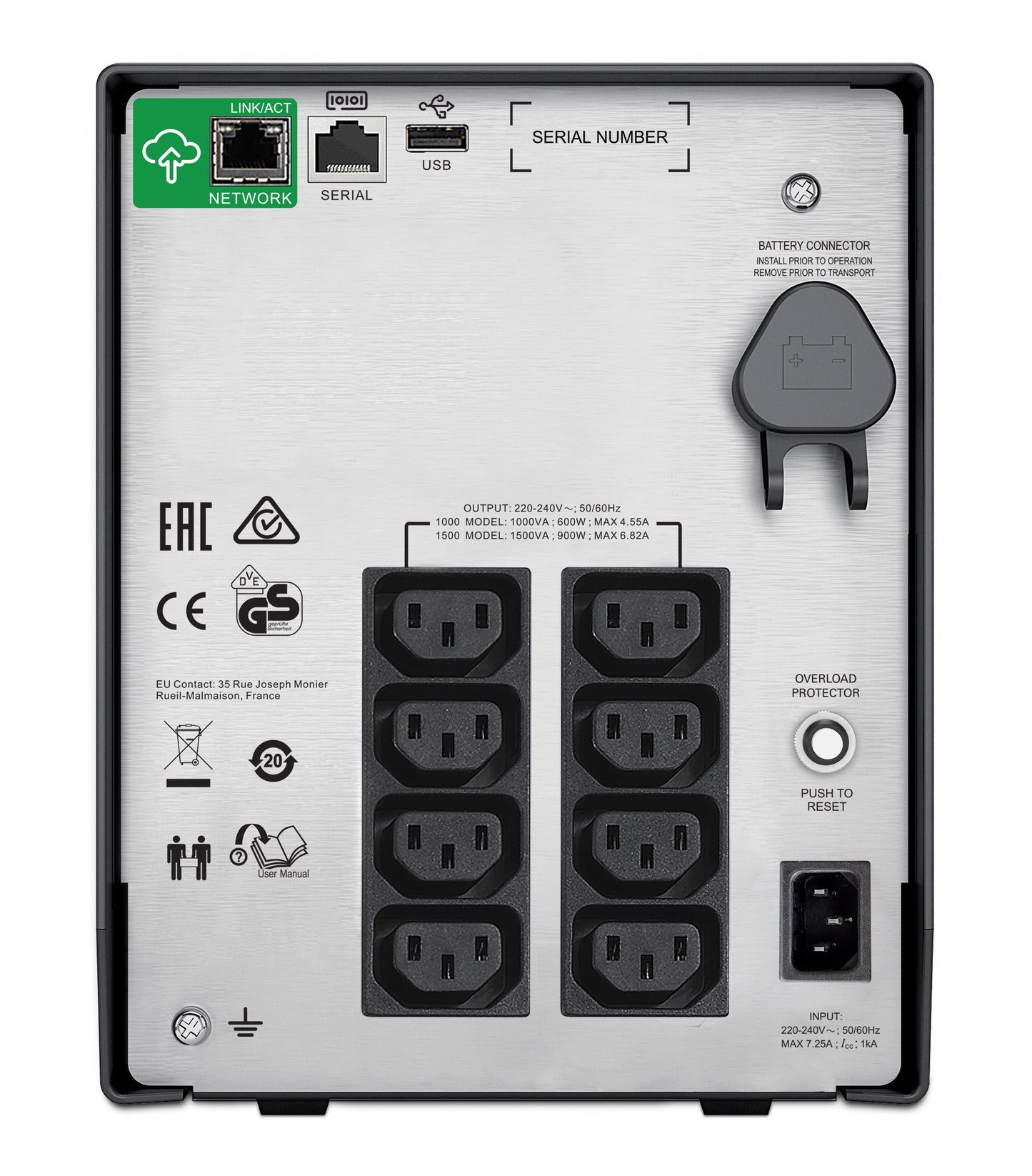 APC SMC1000IC UPS 1000VA 600W 8 Outlet