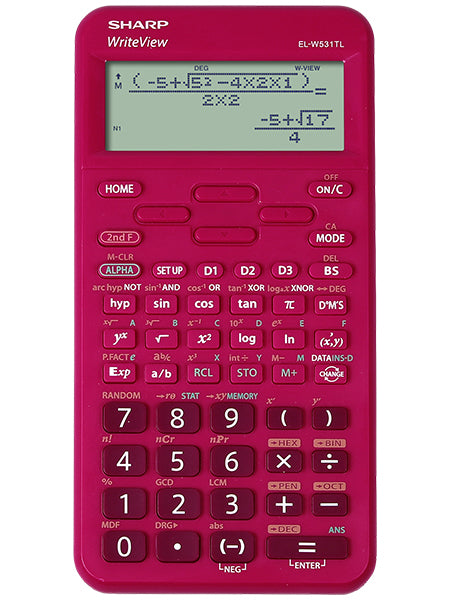 Sharp ELW531T 16 Digit Scientific Calculator Raspberry SH-ELW531TLBRD - NWT FM SOLUTIONS - YOUR CATERING WHOLESALER