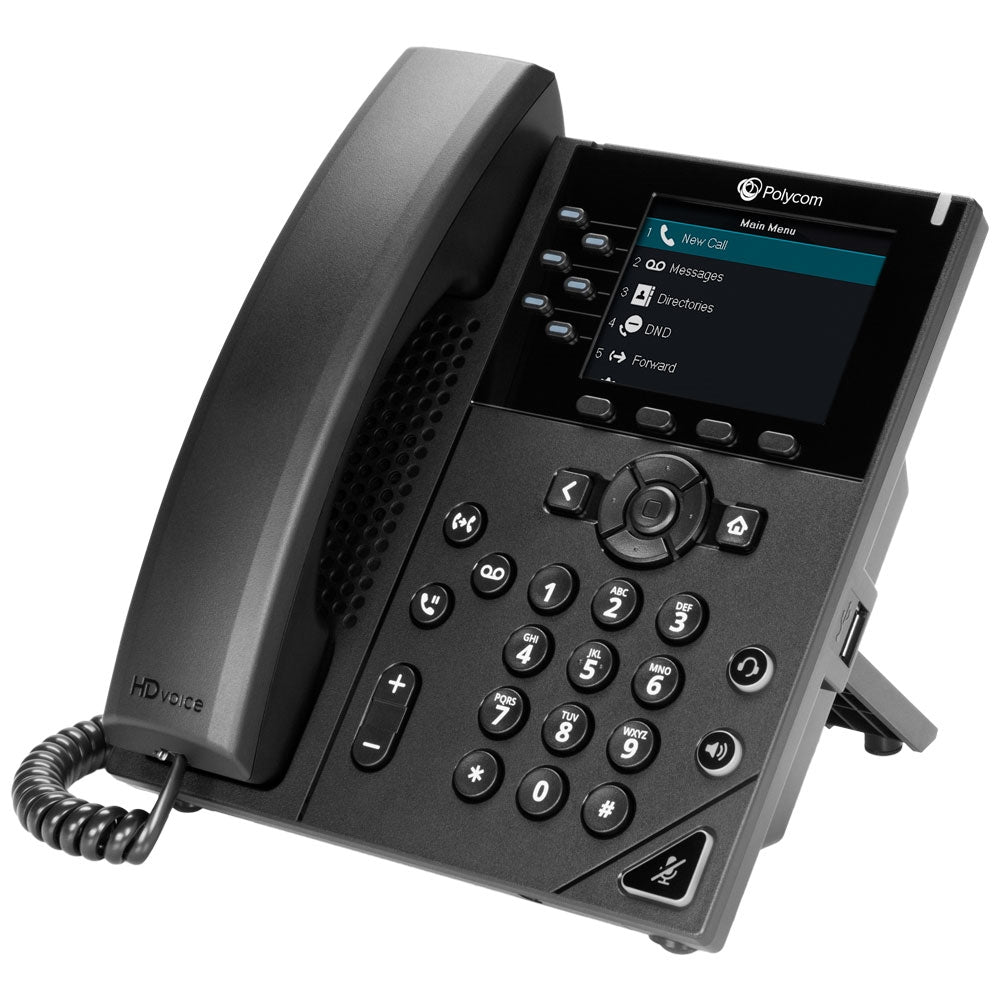Poly VVX 350 6 Line Desktop IP Phone