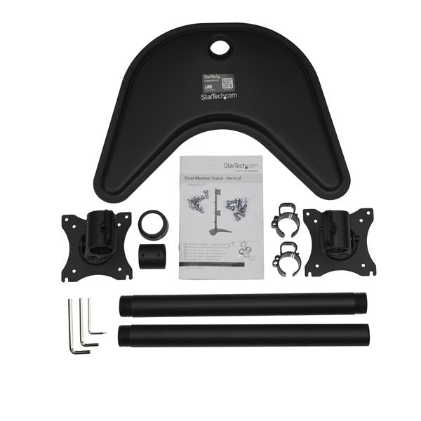 StarTech.com Vertical Dual Monitor Stand Steel