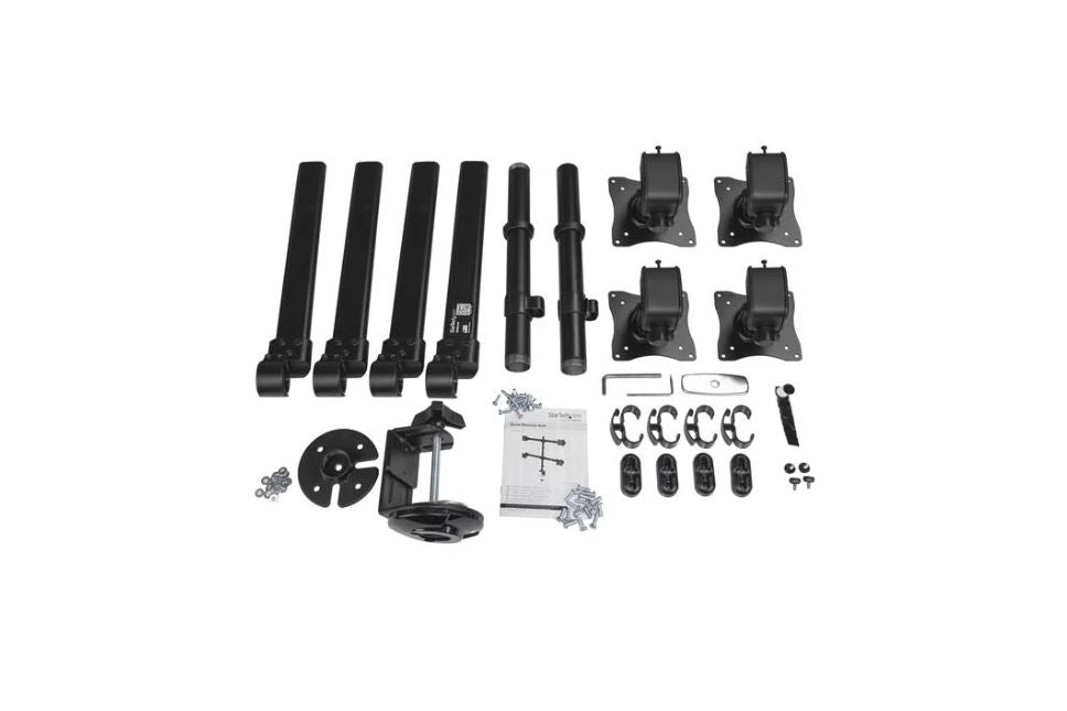 StarTech.com Desk Mount Quad Monitor Arm Steel