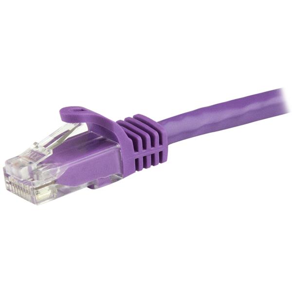 StarTech.com 15m Purple Snagless Cat6 UTP PatchCable