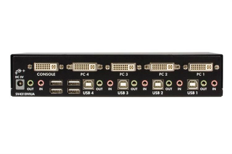 StarTech.com 4 Port StarView DVI USB with Audio KVM