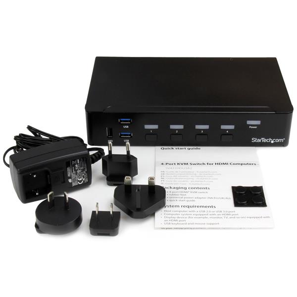 StarTech.com 4 Port HDMI KVM Switch USB 3.0
