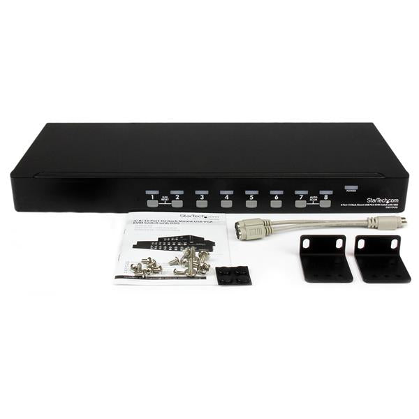 StarTech.com 8 Port USB PS2 KVM Switch OSD