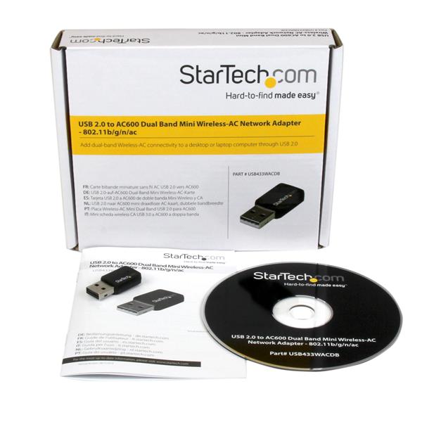 StarTech.com USB 2.0 1T1R 802.11ac WiFi Adapter