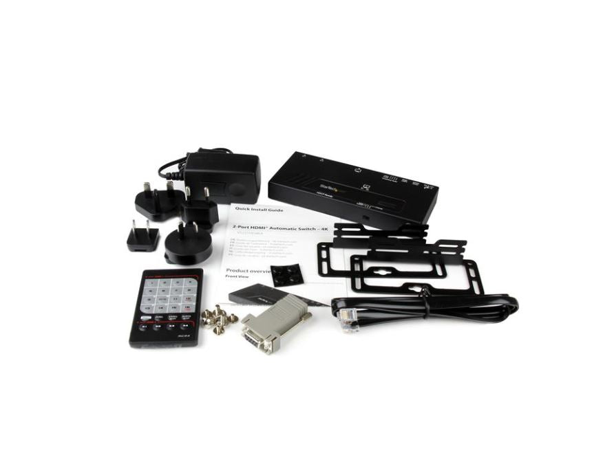 StarTech.com 2 Port HDMI Automatic Video Switch 4K