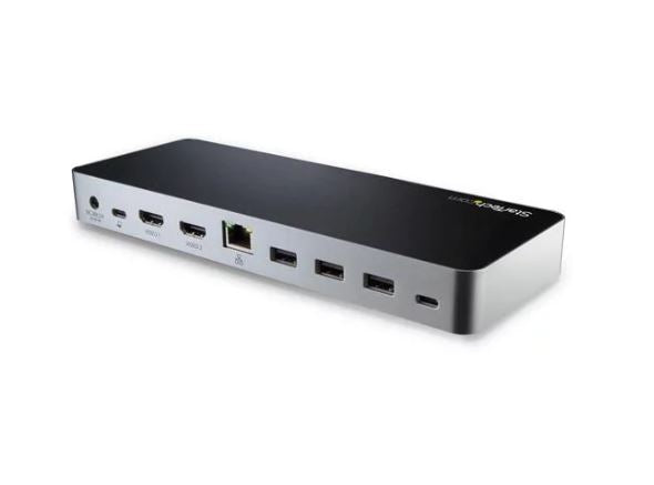 StarTech.com Windows Dual Monitor USB C Dock 60W PD