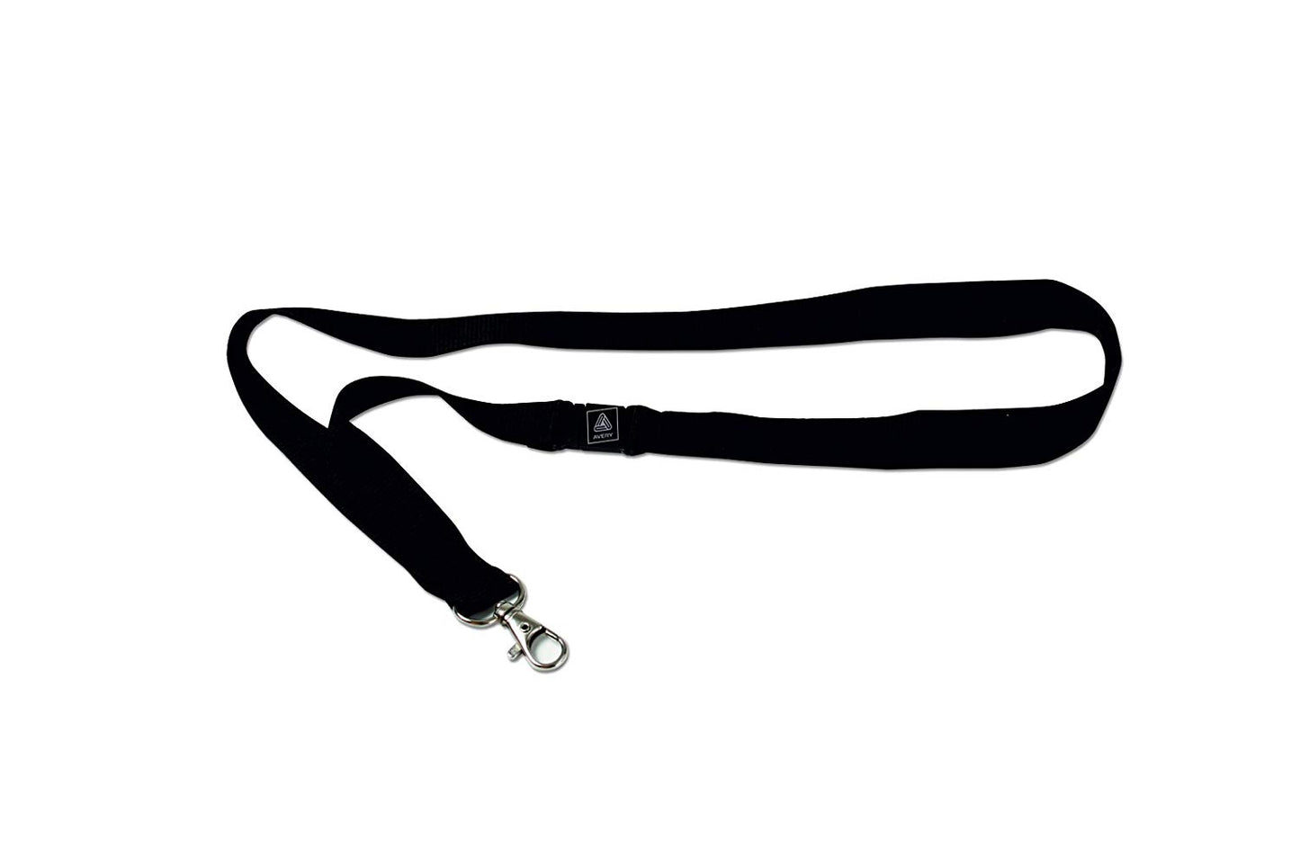 Avery Lanyard for Name Badges 440x20mm Black (Pack 10) 4828