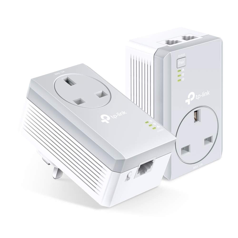 TP Link AV600 2 Port Passthrough Powerline Starter Kit V3 - NWT FM SOLUTIONS - YOUR CATERING WHOLESALER