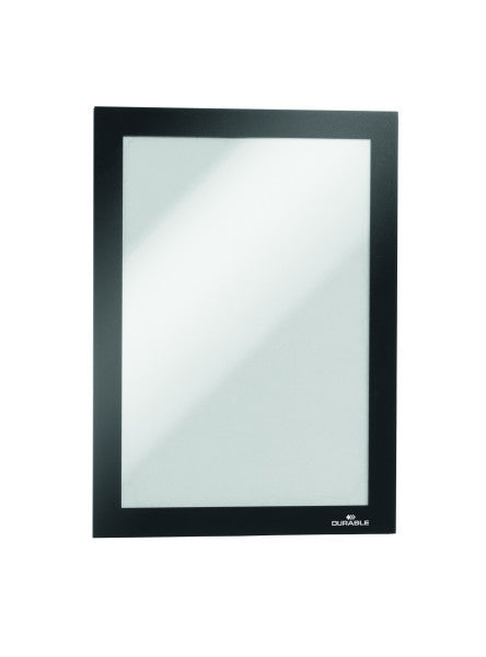 Durable Duraframe Magnetic Display Frame Self Adhesive A5 Black - 489801