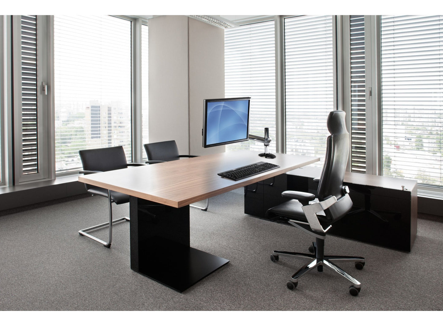 Peerless Desk Arm Mount for 12 to 30 Inch Monitors