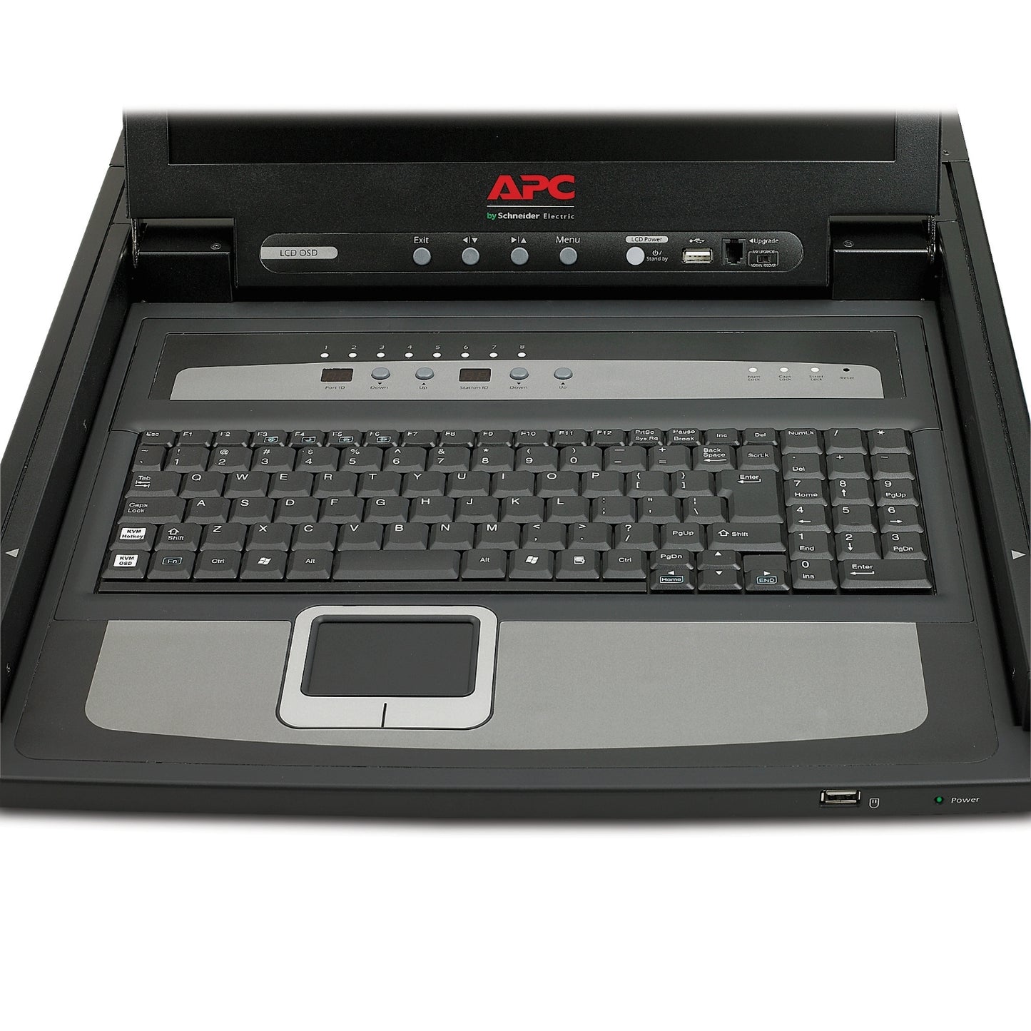 APC 17 Inch Rack LCD Console 8 Port KVM Switch