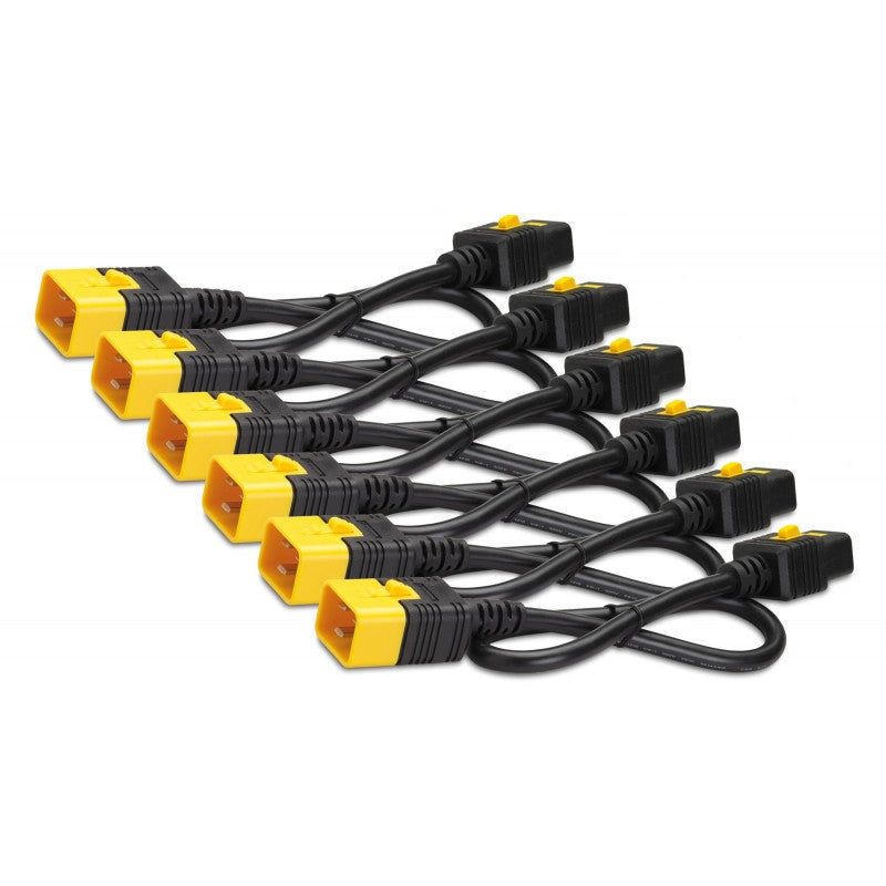 APC 1.2m Locking C19 to C20 Power Cable 6 Pack - NWT FM SOLUTIONS - YOUR CATERING WHOLESALER