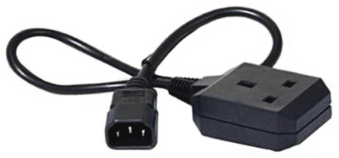 APC 0.6m C14 to BS1363 Socket UK Power Cable - NWT FM SOLUTIONS - YOUR CATERING WHOLESALER