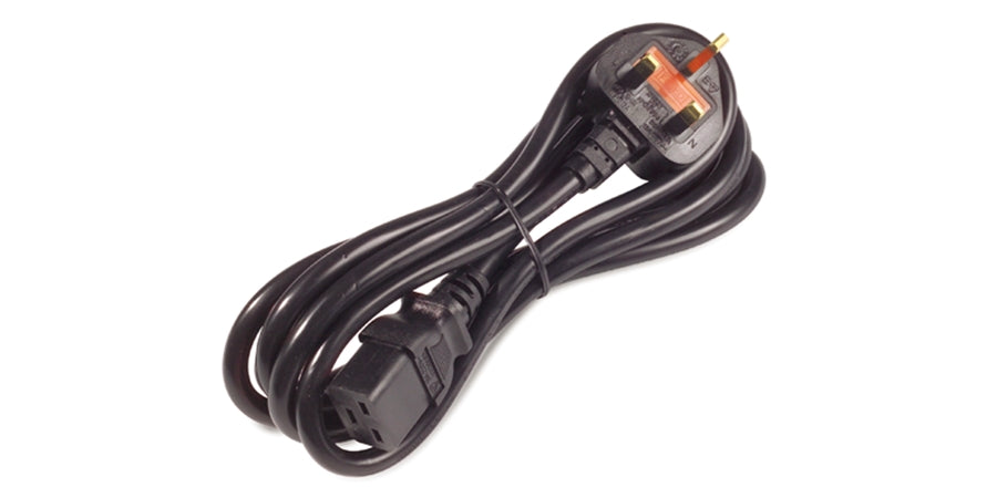 APC 2.4m Power Cable C19 to BS1363A UK Plug - NWT FM SOLUTIONS - YOUR CATERING WHOLESALER
