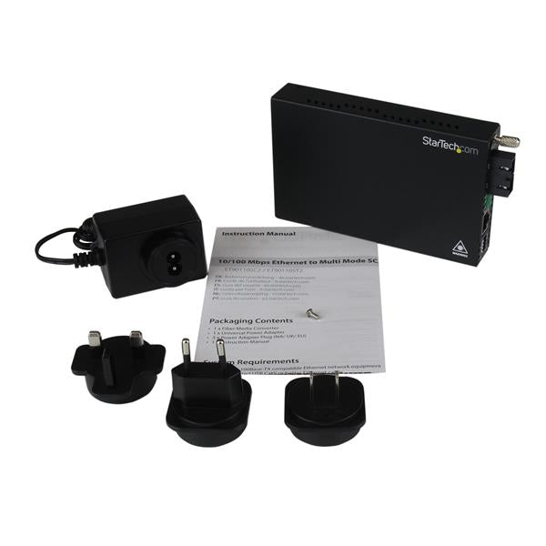 StarTech.com Multi Mode Fiber Media Converter SC 2 km