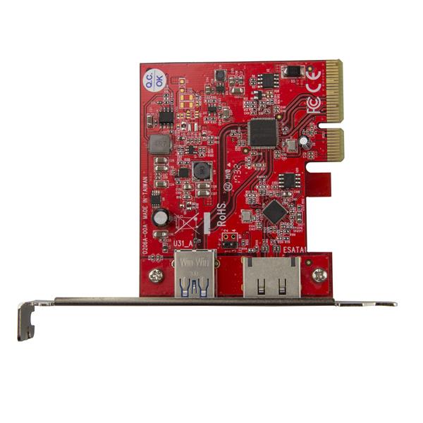 StarTech.com PCIe Card 2PT USB 3.1 10Gbps Plus eSATA