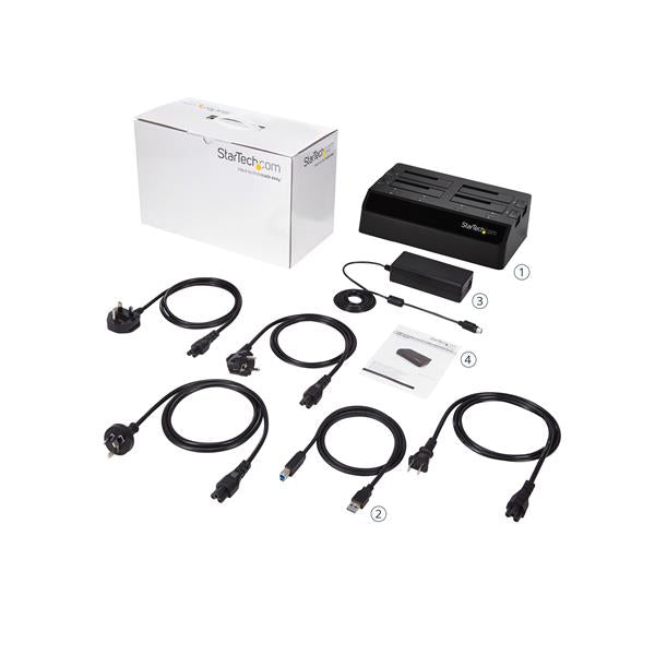 StarTech.com USB3 to 4Bay SATA 6Gbps HDD Dock Station
