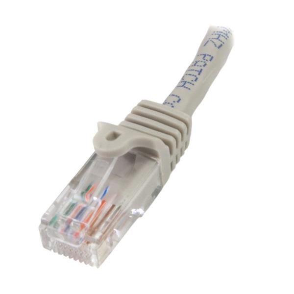 StarTech.com 0.5m Grey Snagless Cat5e Patch Cable