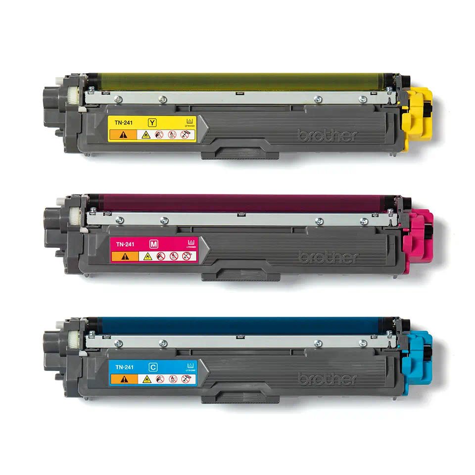 Brother Cyan Magenta Yellow Standard Capacity Toner Cartridge Multipack 3 x 1.4k pages (Pack 3) - TN241BKCMY