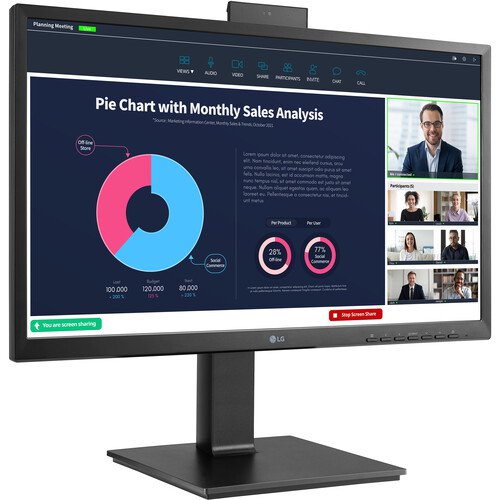 LG 24BP750C-B 23.8 Inch 1920 x 1080 Pixels Full HD IPS Panel HDMI DisplayPort USB Hub Monitor