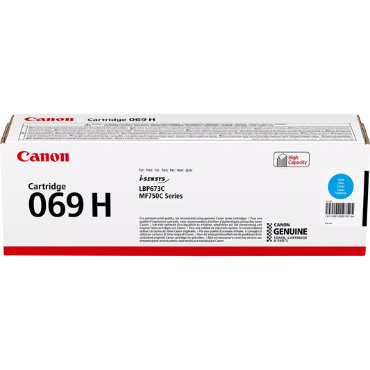 Canon 069H Cyan Toner Cartridge High Yield 5097C002 - NWT FM SOLUTIONS - YOUR CATERING WHOLESALER