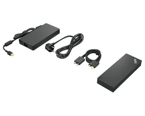 Lenovo ThinkPad Thunderbolt 4 USB C USB A HDMI 2x DisplayPort GigE Workstation Dock 300W