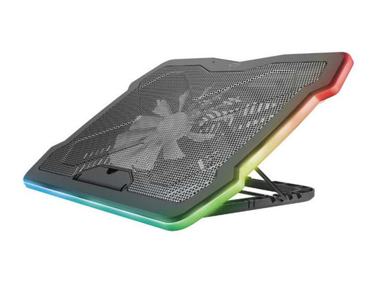Trust GXT 1126 Aura Multicolour Illuminated Laptop Cooling Stand - NWT FM SOLUTIONS - YOUR CATERING WHOLESALER