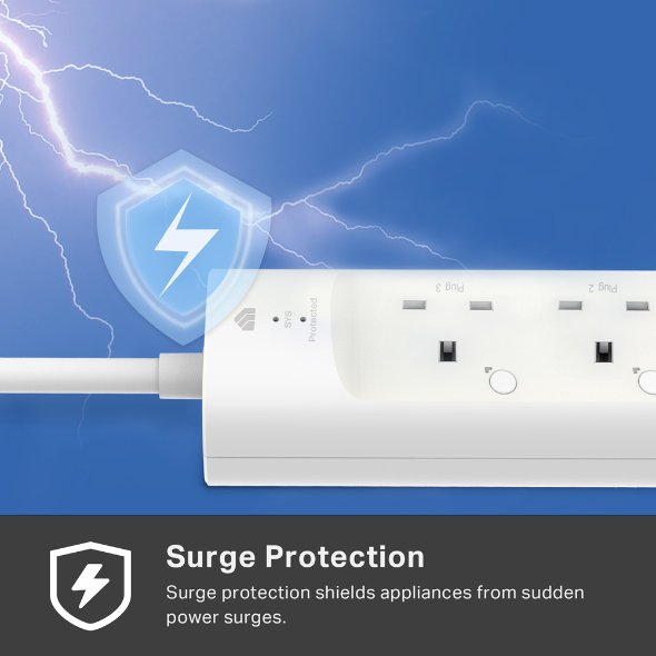 TP Link 3 Outlet Smart WiFi Power Strip with 2 USB Ports