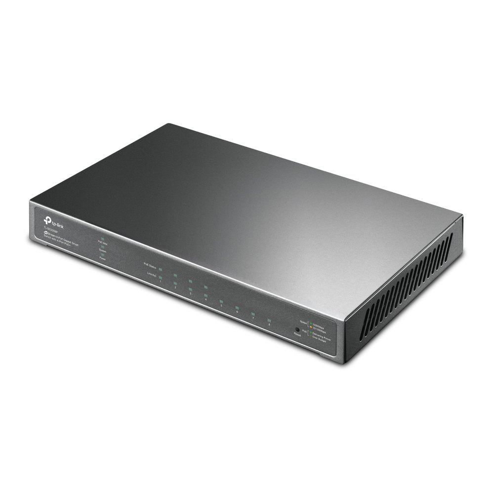 TP Link JetStream 8 Port Gigabit Smart Switch with 4 PoE Plus Ports