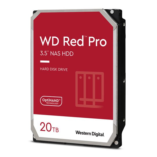 Western Digital Red Pro 20TB SATA 6Gbs 3.5 Inch Internal Hard Disk Drive