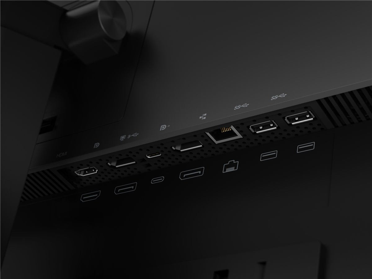 Lenovo ThinkVision P24h-2L 23.8 Inch 2560 x 1440 Pixels Quad HD IPS Panel HDMI DisplayPort USB Monitor