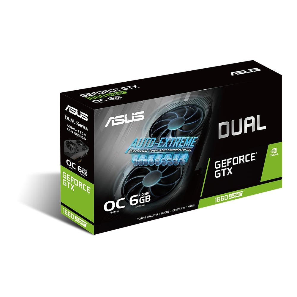 ASUS Dual NVIDIA GeForce GTX1660 Super Evo 6GB OC GDDR6 Graphics Card
