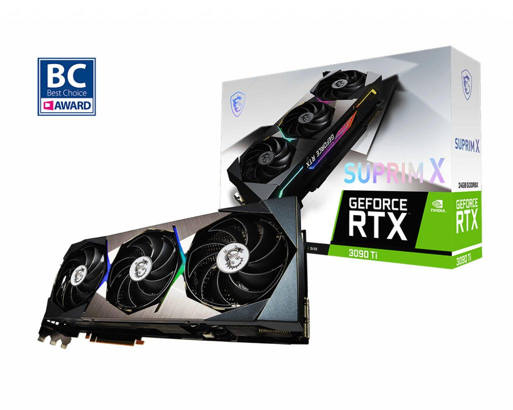 MSI NVIDIA GeForce RTX 3090 Ti SUPRIM X 24GB GDDR6X Graphics Card