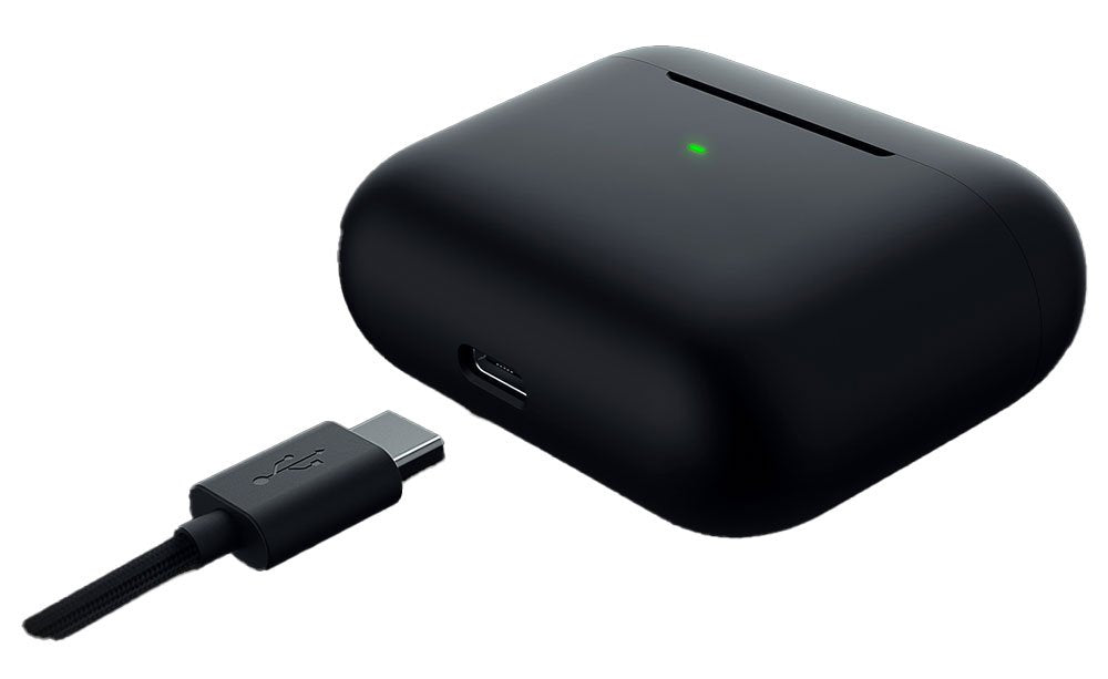 Razer Hammerhead True Wireless Bluetooth Low Latency Black Ear Buds with Charging Case