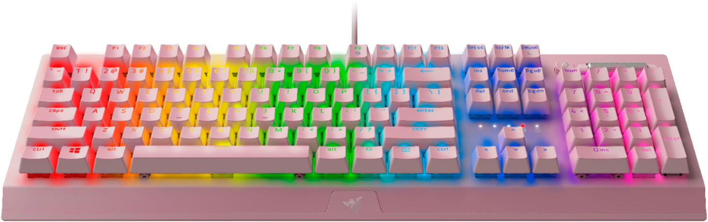 Razer BlackWidow V3 Green Switch USB QWERTY US English Keyboard Metallic Quartz