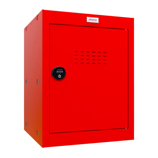 Phoenix CL Series Size 2 Cube Locker in Red with Combination Lock CL0544RRC - NWT FM SOLUTIONS - YOUR CATERING WHOLESALER