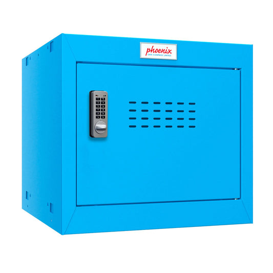 Phoenix CL Series Size 1 Cube Locker in Blue with Electronic Lock CL0344BBE - NWT FM SOLUTIONS - YOUR CATERING WHOLESALER