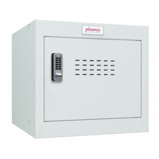 Phoenix CL Series Size 1 Cube Locker in Light Grey with Electronic Lock CL0344GGE - NWT FM SOLUTIONS - YOUR CATERING WHOLESALER
