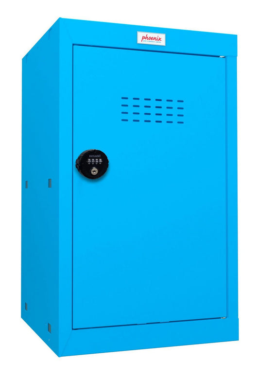 Phoenix CL Series Size 3 Cube Locker in Blue with Combination Lock CL0644BBC - NWT FM SOLUTIONS - YOUR CATERING WHOLESALER