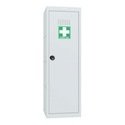 Phoenix MC Series Size 4 Cube Locker in Light Grey with Combination Lock MC1244GGC - NWT FM SOLUTIONS - YOUR CATERING WHOLESALER