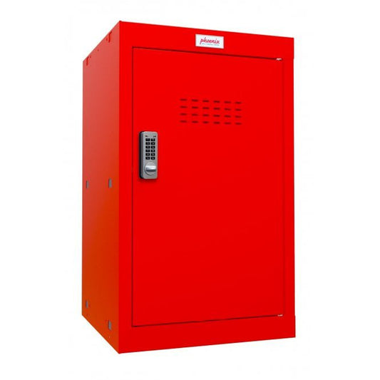 Phoenix CL Series Size 3 Cube Locker in Red with Electronic Lock CL0644RRE - NWT FM SOLUTIONS - YOUR CATERING WHOLESALER