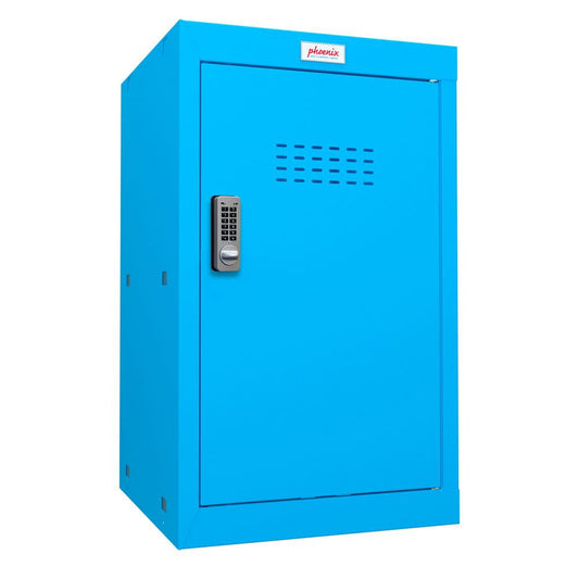 Phoenix CL Series Size 3 Cube Locker in Blue with Electronic Lock CL0644BBE - NWT FM SOLUTIONS - YOUR CATERING WHOLESALER