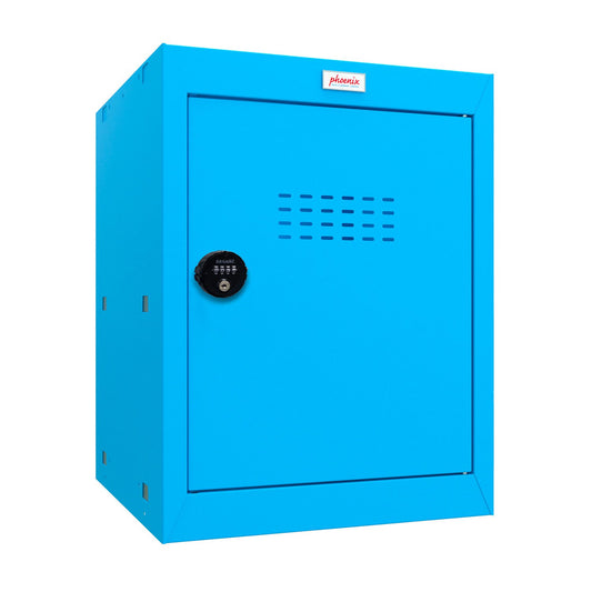 Phoenix CL Series Size 2 Cube Locker in Blue with Combination Lock CL0544BBC - NWT FM SOLUTIONS - YOUR CATERING WHOLESALER