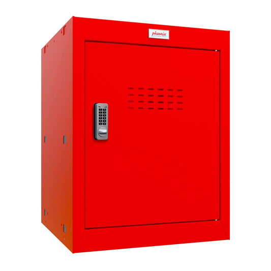 Phoenix CL Series Size 2 Cube Locker in Red with Electronic Lock CL0544RRE - NWT FM SOLUTIONS - YOUR CATERING WHOLESALER