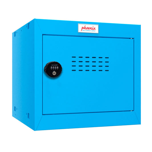 Phoenix CL Series Size 1 Cube Locker in Blue with Combination Lock CL0344BBC - NWT FM SOLUTIONS - YOUR CATERING WHOLESALER