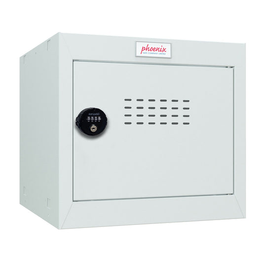 Phoenix CL Series Size 1 Cube Locker in Light Grey with Combination Lock CL0344GGC - NWT FM SOLUTIONS - YOUR CATERING WHOLESALER