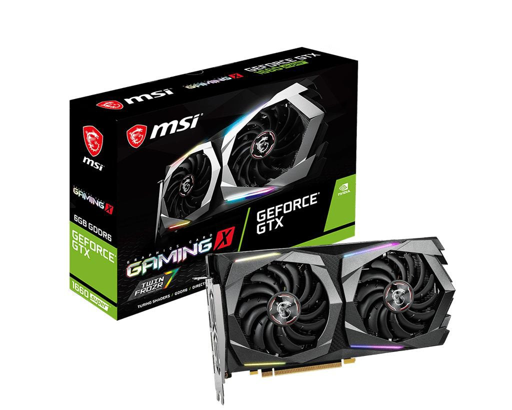 MSI GeForce GTX 1660 SUPER Gaming X NVIDIA 6 GB GDDR6 Graphics Card